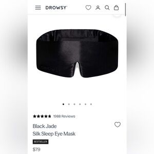 Black Silk Sleep Mask